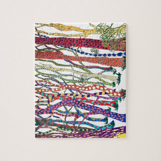 森の幸熱狂するせなおもしろい ジグソーパズル (縦)