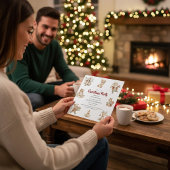 森の幻想的なクリスマスパーティーの招待状 招待状
