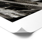 森の廃墟ドアのポスター ポスター (角)