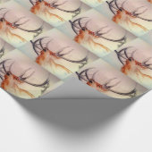 森の強さのオオシカのBULL ラッピングペーパー (角)