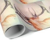 森の強さのオオシカのBULL ラッピングペーパー (ロールコーナー)