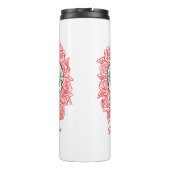 森の形見！スカルとバラ、手書き タンブラー (裏面)