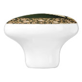 森の影のケルト三位一体ノット セラミックノブ (側面)