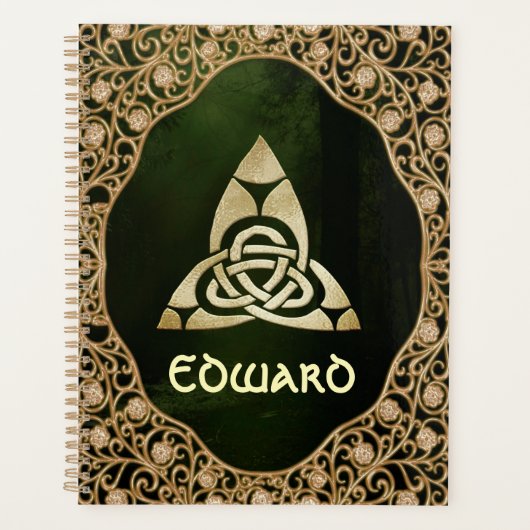 森の影のケルト三位一体ノット プランナー手帳 (正面)