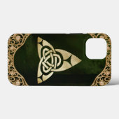 森の影のケルト三位一体ノット Case-Mate iPhoneケース (裏面 (横))