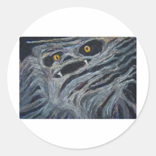 森の怪物 ラウンドシール (正面)