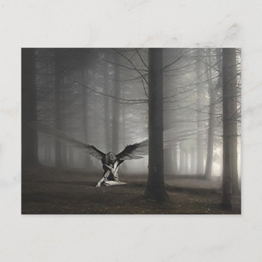 森の悲しい天使 ポストカード (正面)