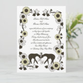 森の愛ひまわりウェディング 招待状 (スタンド正面)