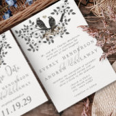 森の愛結婚鳥 招待状