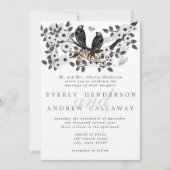 森の愛結婚鳥 招待状 (正面)