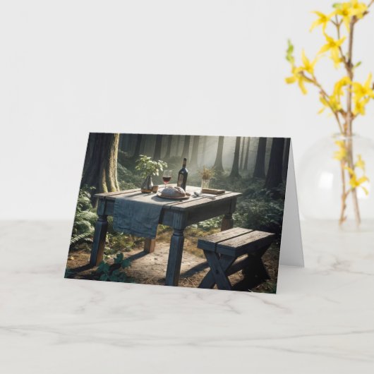 森の感謝台 カード (黄色い花)