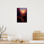 森の抱擁の温もり ポスター (キッチン)