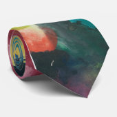 森の抽象的な絵画のちょうど可愛い人 ネクタイ (ロール)