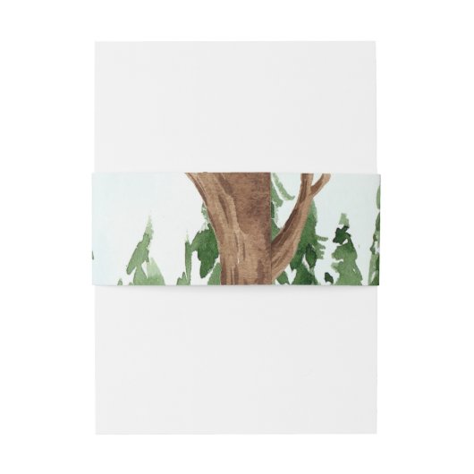 森の招待状用帯へ 招待状ベリーバンド (裏面例)