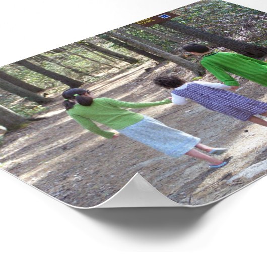 森の散歩 ポスター (角)