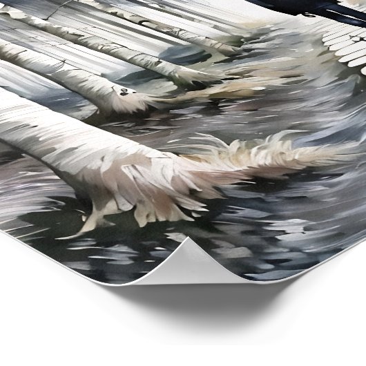 森の散歩 ポスター (角)