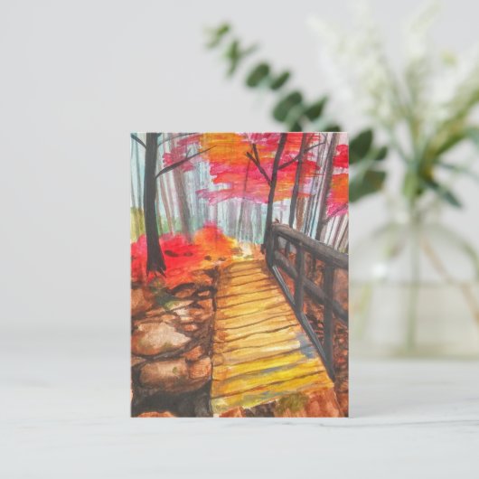 森の散歩 ポストカード (スタンド正面)