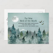 森の新しい首が動く 案内ポストカード (正面/裏面)