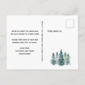 森の新しい首が動く 案内ポストカード (裏面)