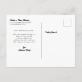 森の新しい首が新しい家を引っ越す 案内ポストカード (裏面)