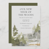 森の新しい首のアドレスの変更アン 案内状 (正面/裏面)