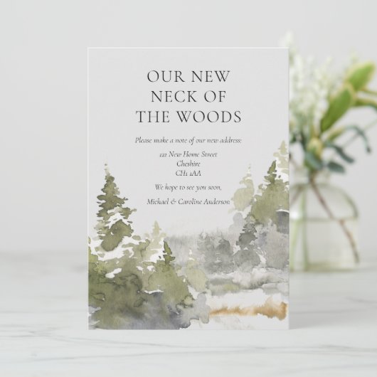 森の新しい首のアドレスの変更 案内状 (スタンド正面)