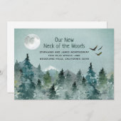 森の新しい首の動く告知カード 案内状 (正面/裏面)