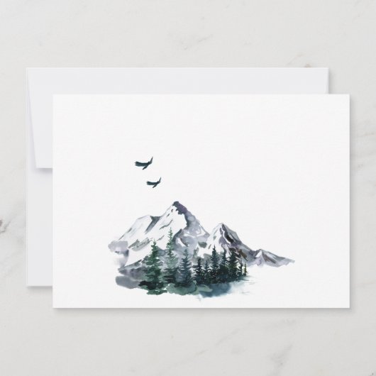 森の新しい首の動く告知カード 案内状 (裏面)