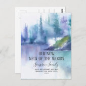 森の新しい首の動く発表 ポストカード (正面/裏面)