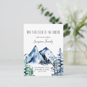 森の新しい首の動く発表 ポストカード (スタンド正面)