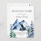 森の新しい首の動く発表 ポストカード (正面/裏面)