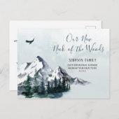 森の新しい首の動く発表 ポストカード (正面/裏面)