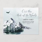 森の新しい首の動く発表 ポストカード (正面)