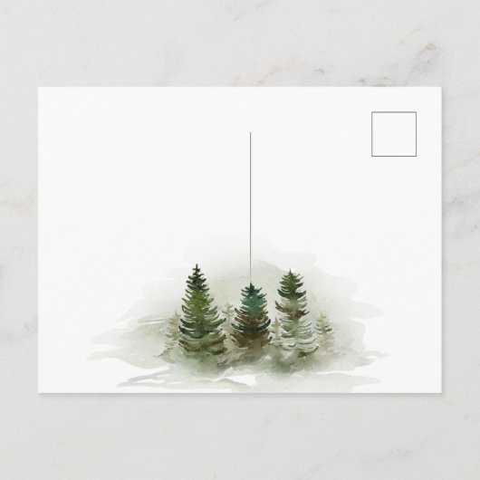 森の新しい首の動く発表 案内ポストカード (裏面)