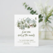 森の新しい首の動く発表 案内ポストカード (スタンド正面)