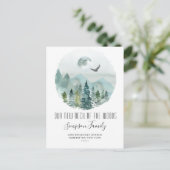 森の新しい首の動く発表 案内ポストカード (スタンド正面)