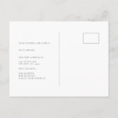 森の新しい首の動く発表 案内ポストカード (裏面)