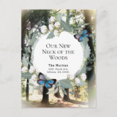 森の新しい首の動く発表 案内ポストカード (正面)