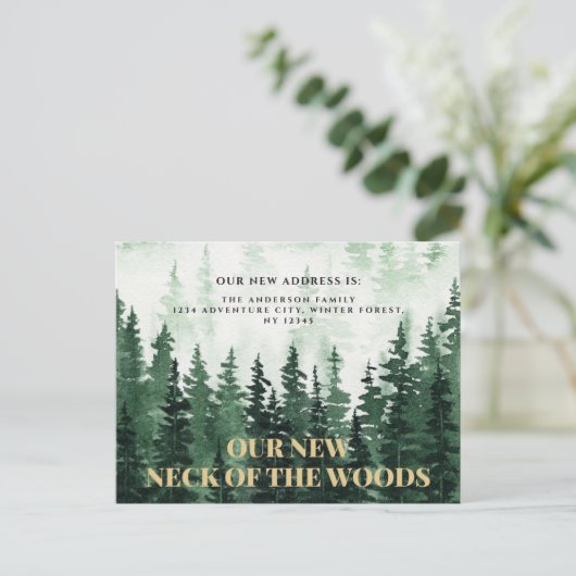 森の新しい首の新しいアドレス ポストカード (スタンド正面)
