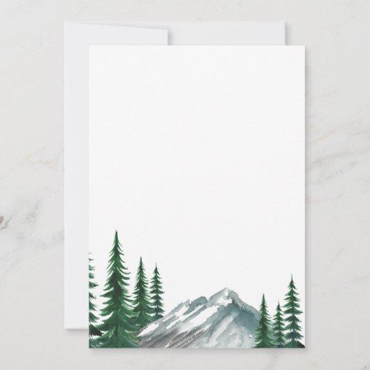 森の新しい首の森の写真の移動 案内状 (裏面)