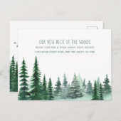 森の新しい首の森の松の動き シーズンポストカード (正面/裏面)