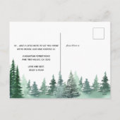 森の新しい首の森の松の動き シーズンポストカード (裏面)