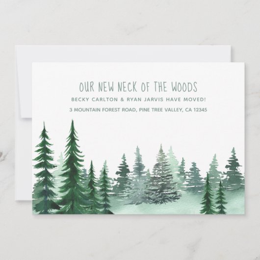 森の新しい首の森の松の動き 案内状 (正面)