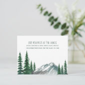 森の新しい首の森の松の移動 シーズンポストカード (スタンド正面)