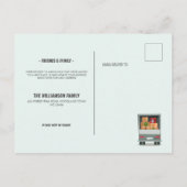 森の新しい首の緑の森が動く 案内ポストカード (裏面)