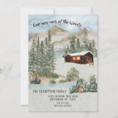 森の新しい首パインキャビン移動 招待状 (正面)