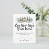 森の新しい首 | お知らせカードの移動 案内状 (スタンド正面)