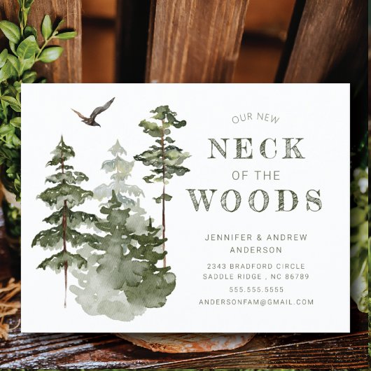 森の新しい首 |お知らせ ポストカード