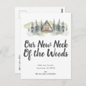 森の新しい首 | 動きのお知らせ ポストカード (正面/裏面)