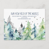 森の新しい首|引っ越し案内 案内ポストカード (正面)